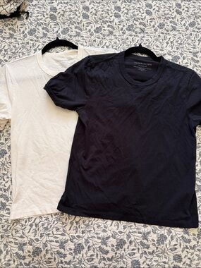 Outerknown Short Sleeve Crew T-Shirts in Black & White